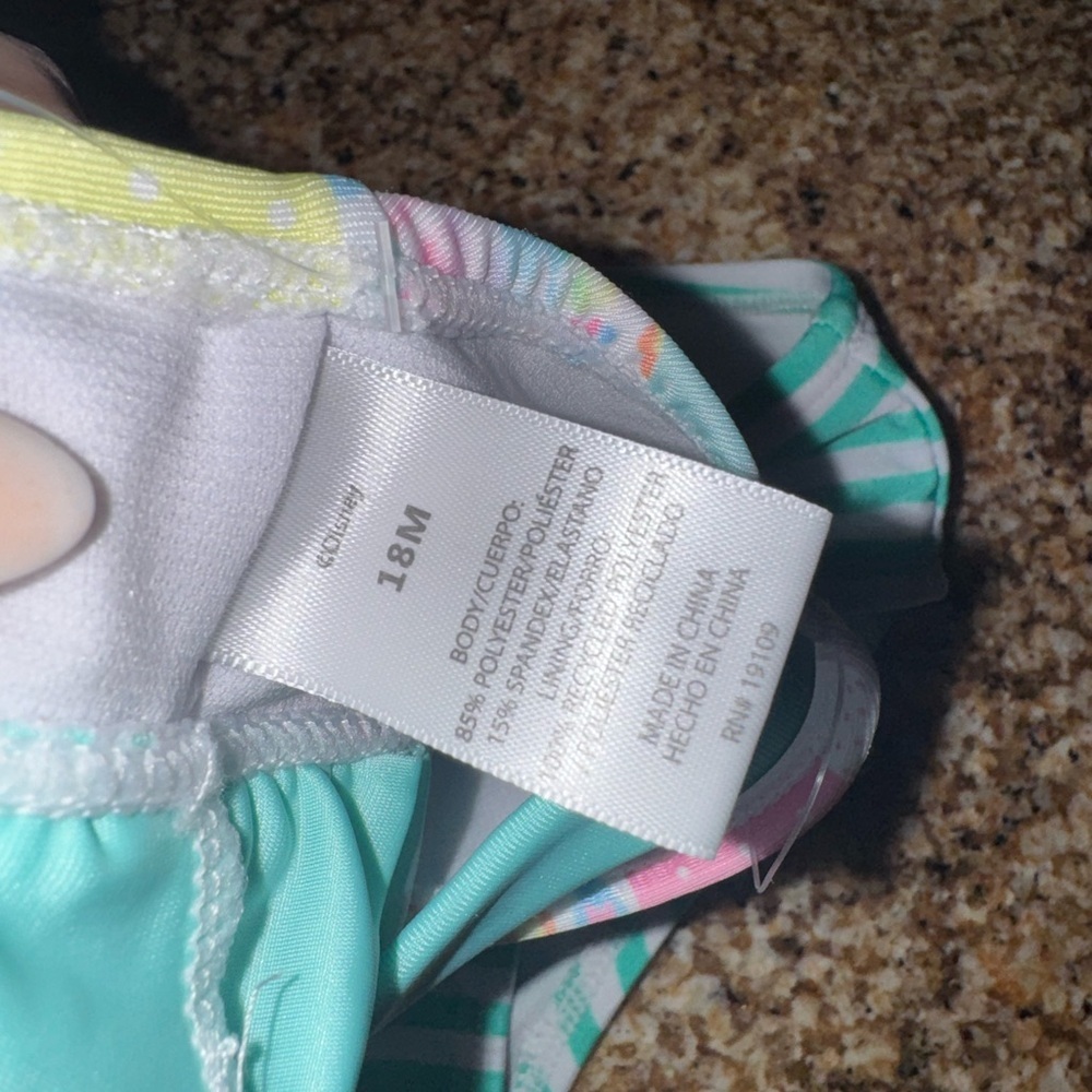 Cat & Jack Multicolor Patchwork Bikini - Picture 5 of 5
